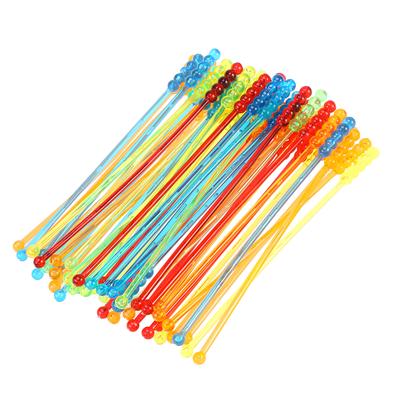 Sada 50 ks Muddler Cocktails Tool Tool na míchání kávy Swizzle Sticks Tropické míchací tyčinky Akrylová míchadla