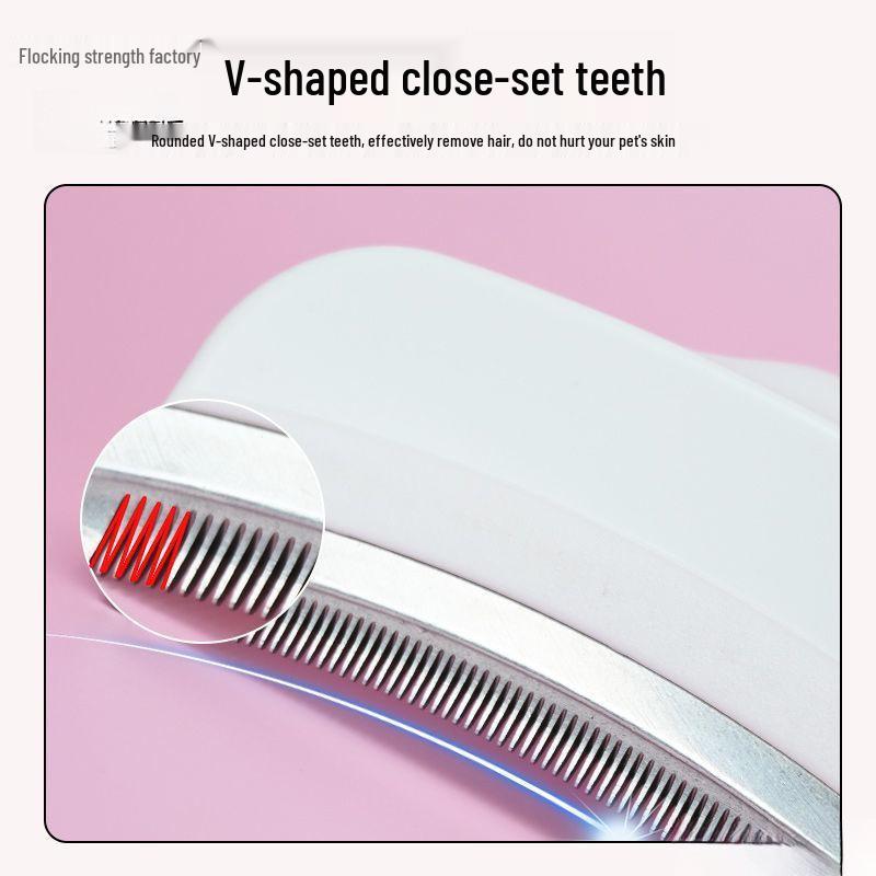 Dual-Use Cat Shedding Comb: Removes Loose Hair for Short & Long Hair Pets