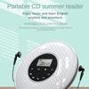 Intelligent Bluetooth Walkman Touch Screen White/Black Portable CD Player Ultra Thin CD Player 142*142*29mm