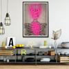 Neon Skeleton Vintage Diagram Art Print Medical Poster Modern Neon Heart  Canvas Painting Doctor Office Room Wall Pictures Decor