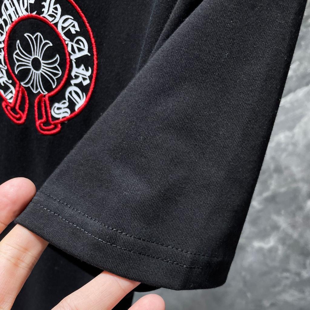 8241 CHROME HEARTS Estate 2026 Nuova T-shirt Uomo e Donna Cotone di Alta Qualità Girocollo Ampia Taglia Larga Maglietta per Coppia