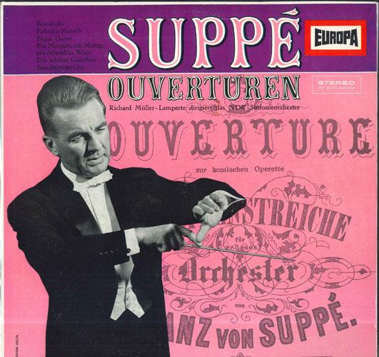 

LP Record RICHARD MULLER LAMPERTZ NDRSINFON Suppe Ouverturen E162 EUROPA 1969 Germany Classical Used