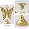 Elegant Leaf Candlestick Stand Unique Iron Aromatherapy Rack Butterfly Candle Holder  Table