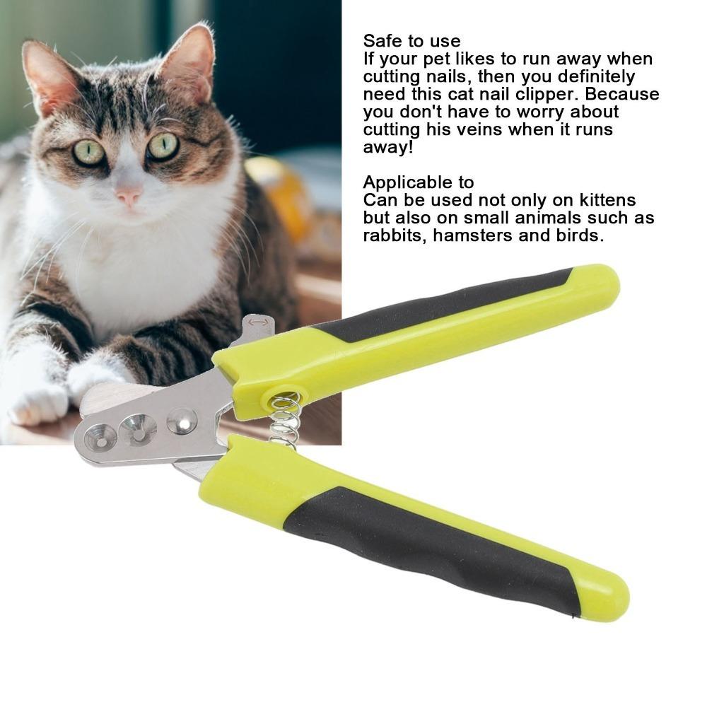 Dual Hole Pet Nail Clipper Metal Blades Dual Hole Dog Nail Cutter  Household Pet Grooming