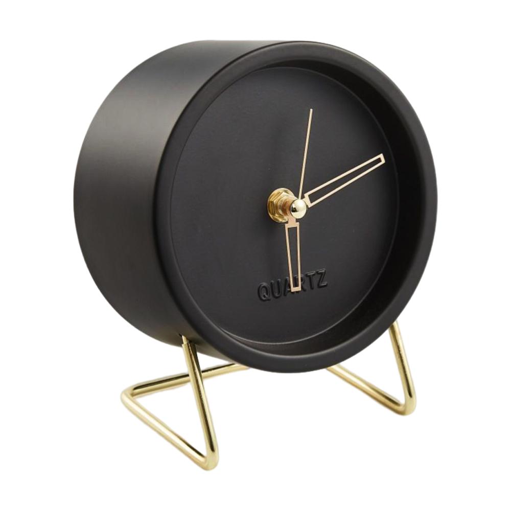 Desk Desktop Table Clock Nordic Ins Style Creative Office Home Decoration Bedside Living Room Adornment Student Metal Clocks
