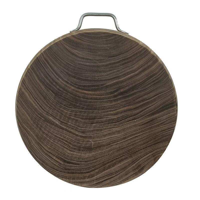 Zhi Shi Solid Wood Chopping Board with Stainless Steel Handle