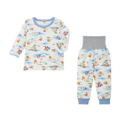 MIKIHOUSE HOT BISCUITS Long Sleeve Pajamas for Boys and Girls, Multicolor, Size Unavailable, 70-7339-146