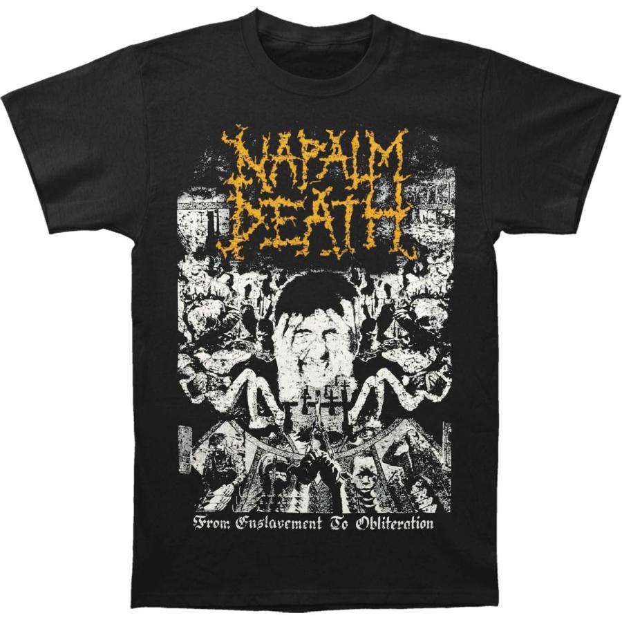 Napalm Death - From Enslavement To Obliteration - Винтажная Футболка Размер XL S чёрный