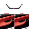 For BMW X3 F25 X4 F26 2011-17 Intérieur Carbon Fiber Auto Door Inner Handle Storage Box Frame Cover Trim