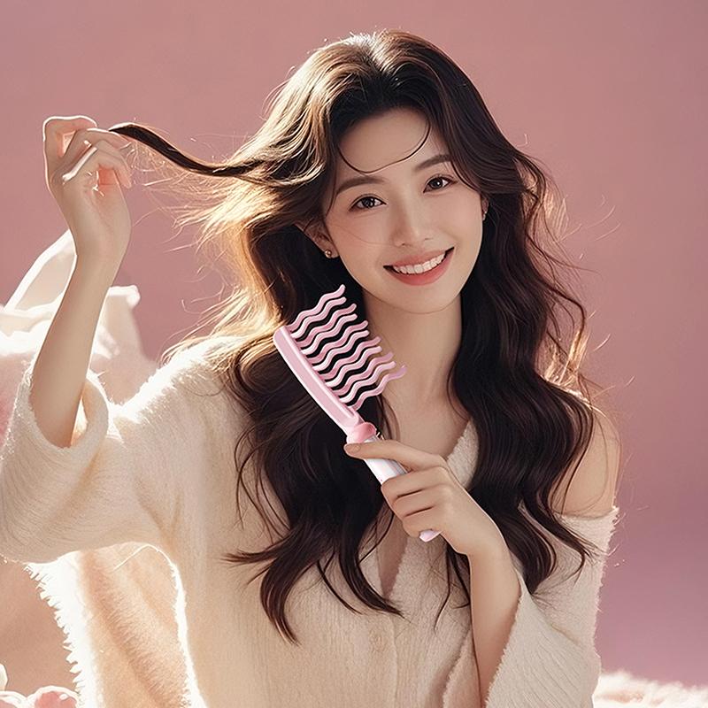 1 Pcs Double Row Big Tooth Comb Wide Tooth Women Special Perm Curly Comb Fluffy Hairdressing Styling Tools Detangling Hair Comb