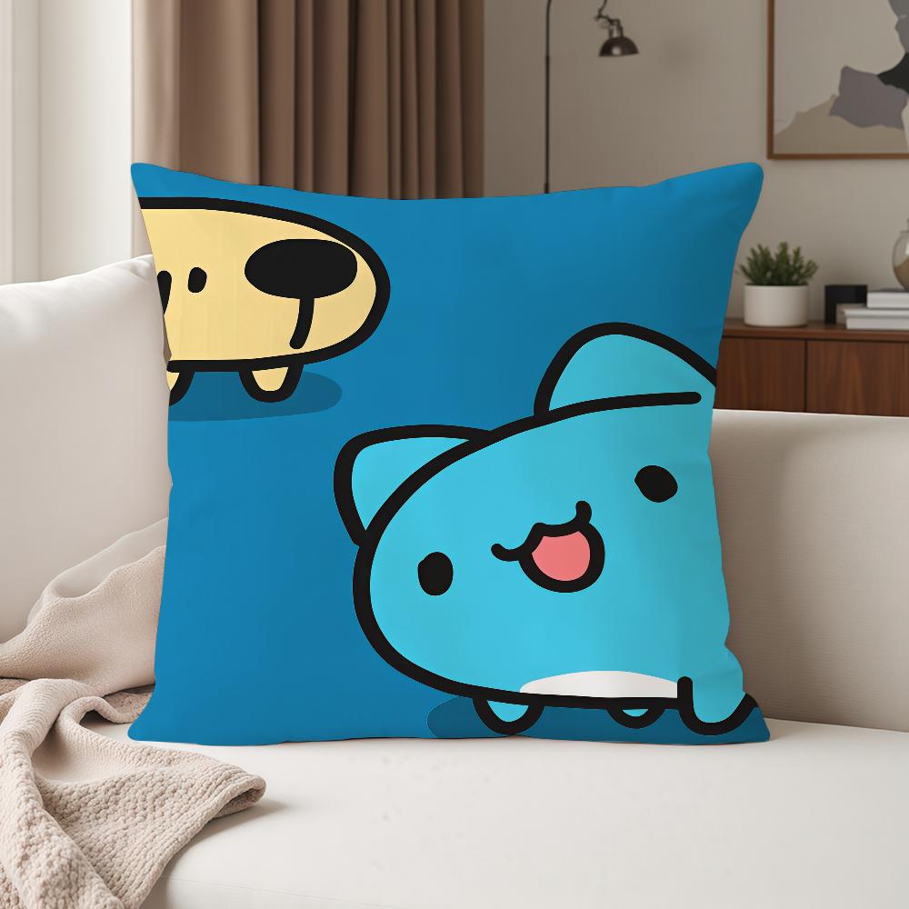 Cute BBugcatCapoo Cartoon Pillow Case Suitable For Bedrooms Living Rooms Cars Home Decoration