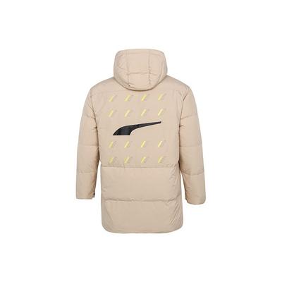 Casual Mid-Length Warm Hooded Down Jacket Men Outerwear Khaki 532916-20