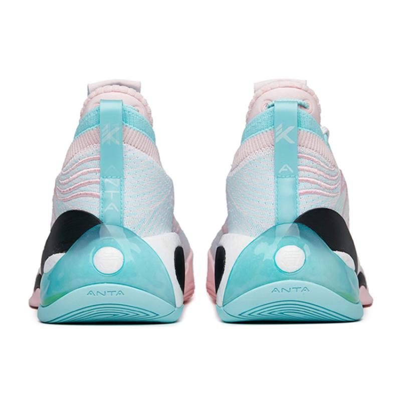 ANTA KT7 Basketball Shoes Men's Low top Apricot Blossom Pink/Light Blue Sneakers 112221102-4
