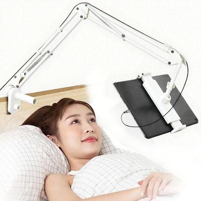 Tablet Stand Latest Model with Base and Cable Smartphone Stand for Foldable with Four Free Angle Desktop Portrait or Landscape Compatible with Inch