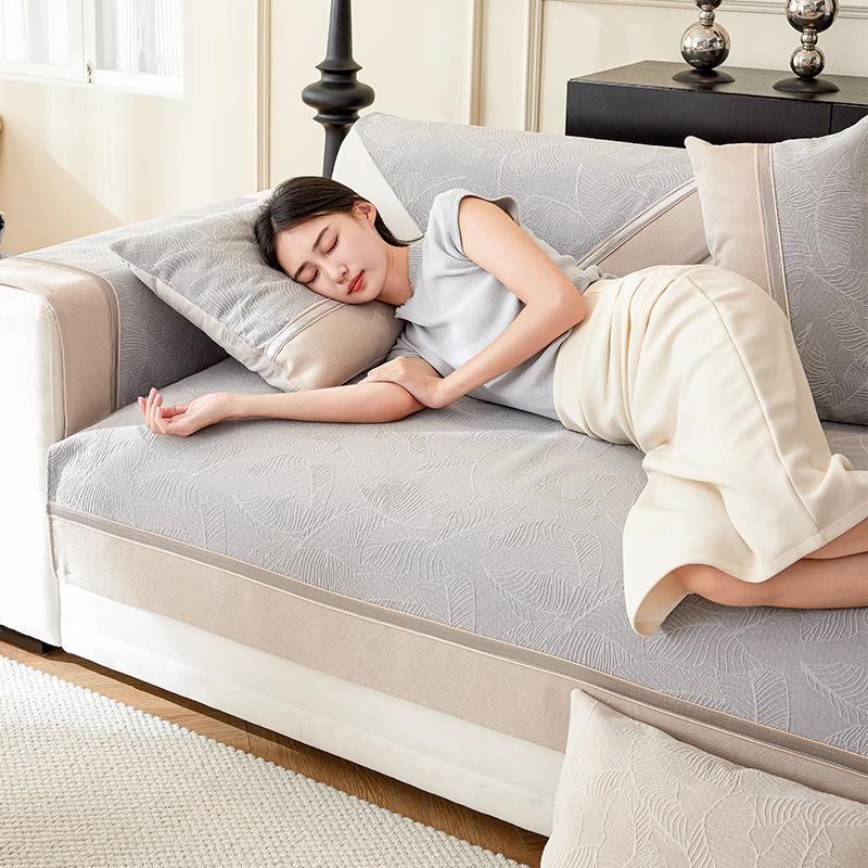 Chenille Sofa Cushion Four Seasons Universal Non-Slip New Sofa Cover Cloth Modern Light Luxury Anti-Scratching Sofa Cover Slipcover