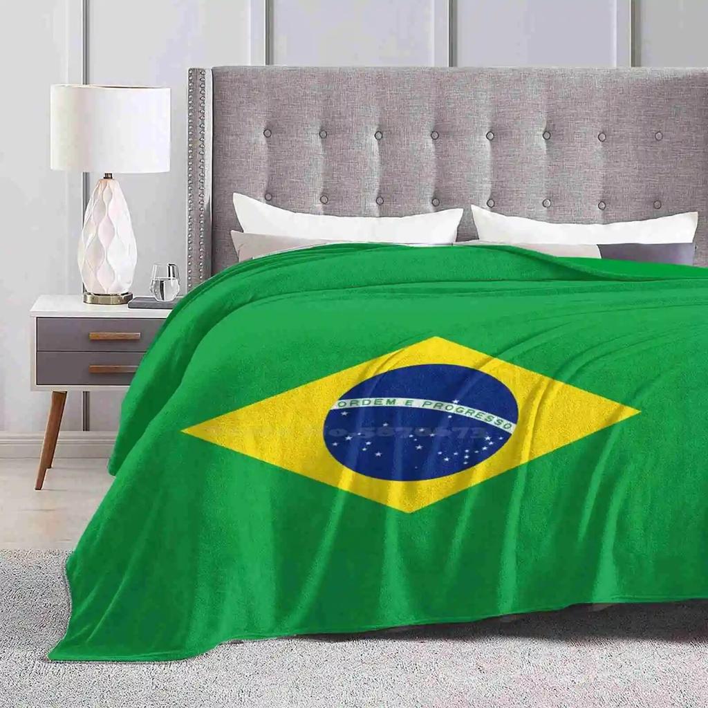 Flag Of Brazil Soft Warm Light Thin Blanket Brazil Flag Brazilian Flag Brazil Pride Brazilian American Bandeira Brasileira