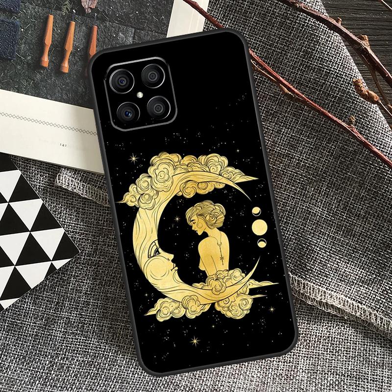 Sun Moon Art Case For Honor 90 70 50 Lite Magic 5 Magic 6 Pro X6 X7 X8 X9 X6a X7a X8a X9a X8b X9b Cover