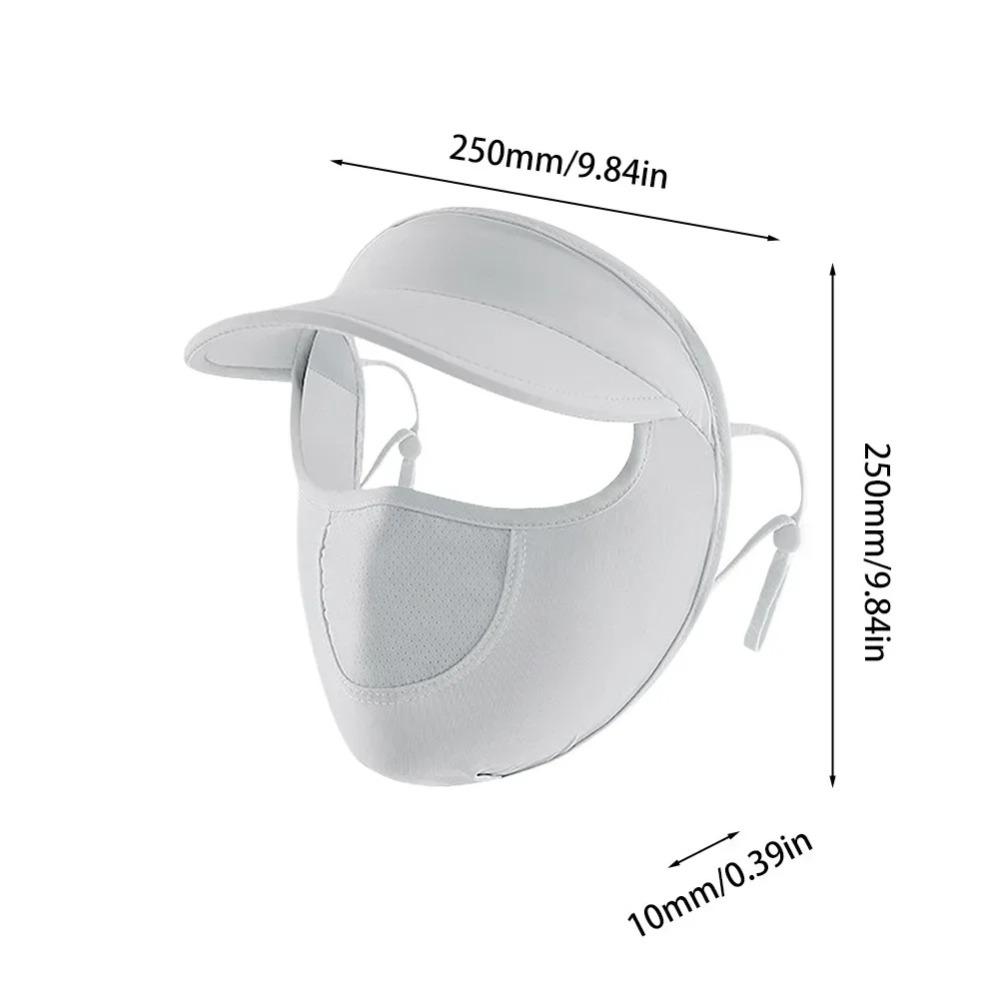Cycling Mask Breathable Summer Sun Protection Hat Ice Silk Face Mask UV Proof Cooling Coverage for Outdoor Cycling Sports Hats