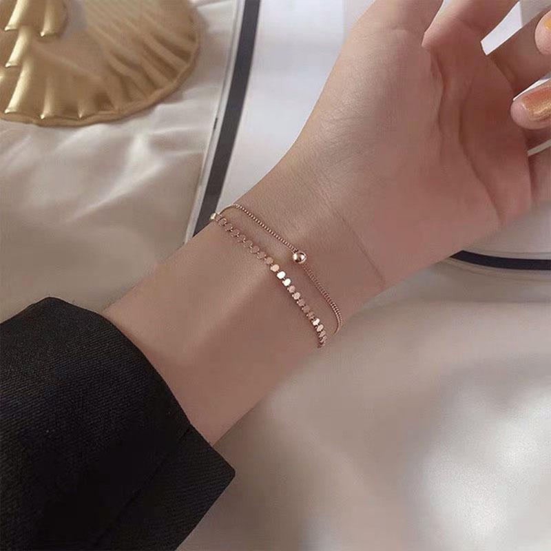 New 925 Sterling Silver Bracelet Personalized Simple Charming Woman Bracelet Birthday Gift for Friends Exquisite Jewelry