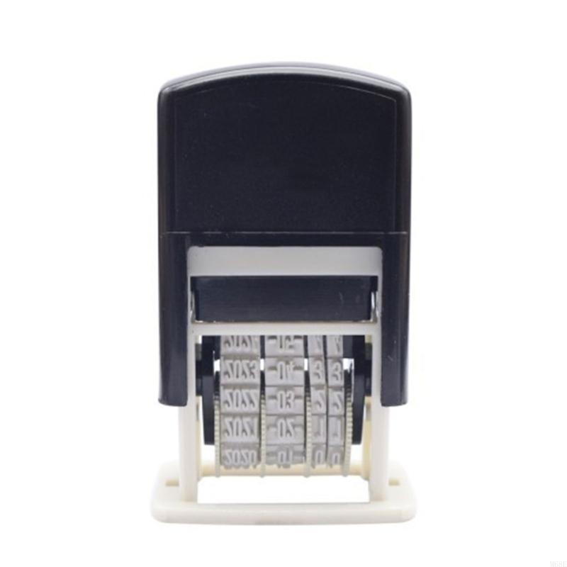 Date Stamp Plastic Number Stamp Digits Number Stamp Adjustable Numbering Stamp Inking Dater Stamp for Office M68E