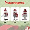 Warm Christmas Bird Decoration Plush Scarf Bird Statue Decorative Bird Figurine For Festival Holiday Setting Accessories