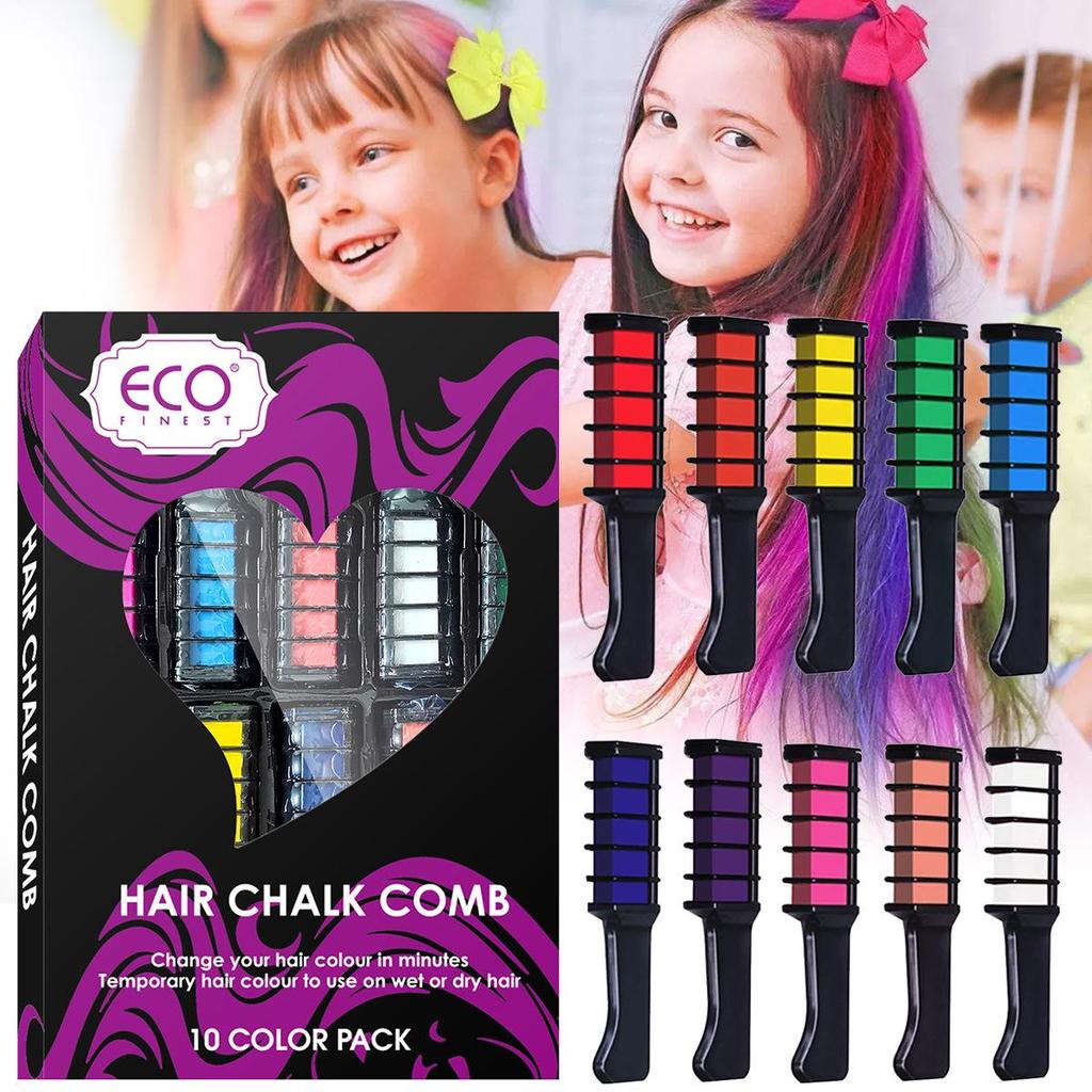 Temporary Mini Hair Dye Comb - Gentle, Non-Damaging, Easy Color Change, Scalp Massaging, Styling Tool