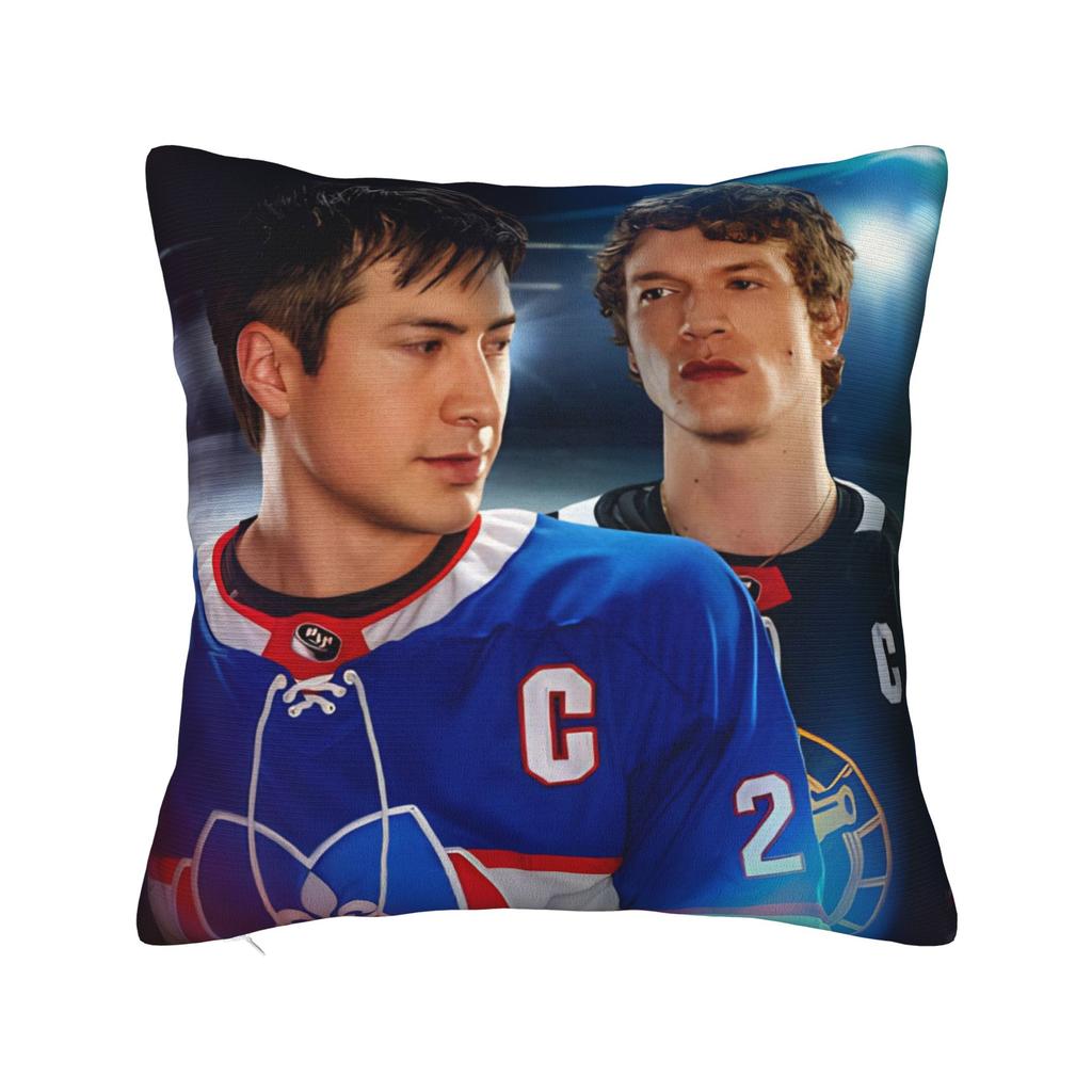 Heated Rivalry 21 Square Pillow Covers Polyester Car Cushion Case Cool Decor Pillowcase 45*45