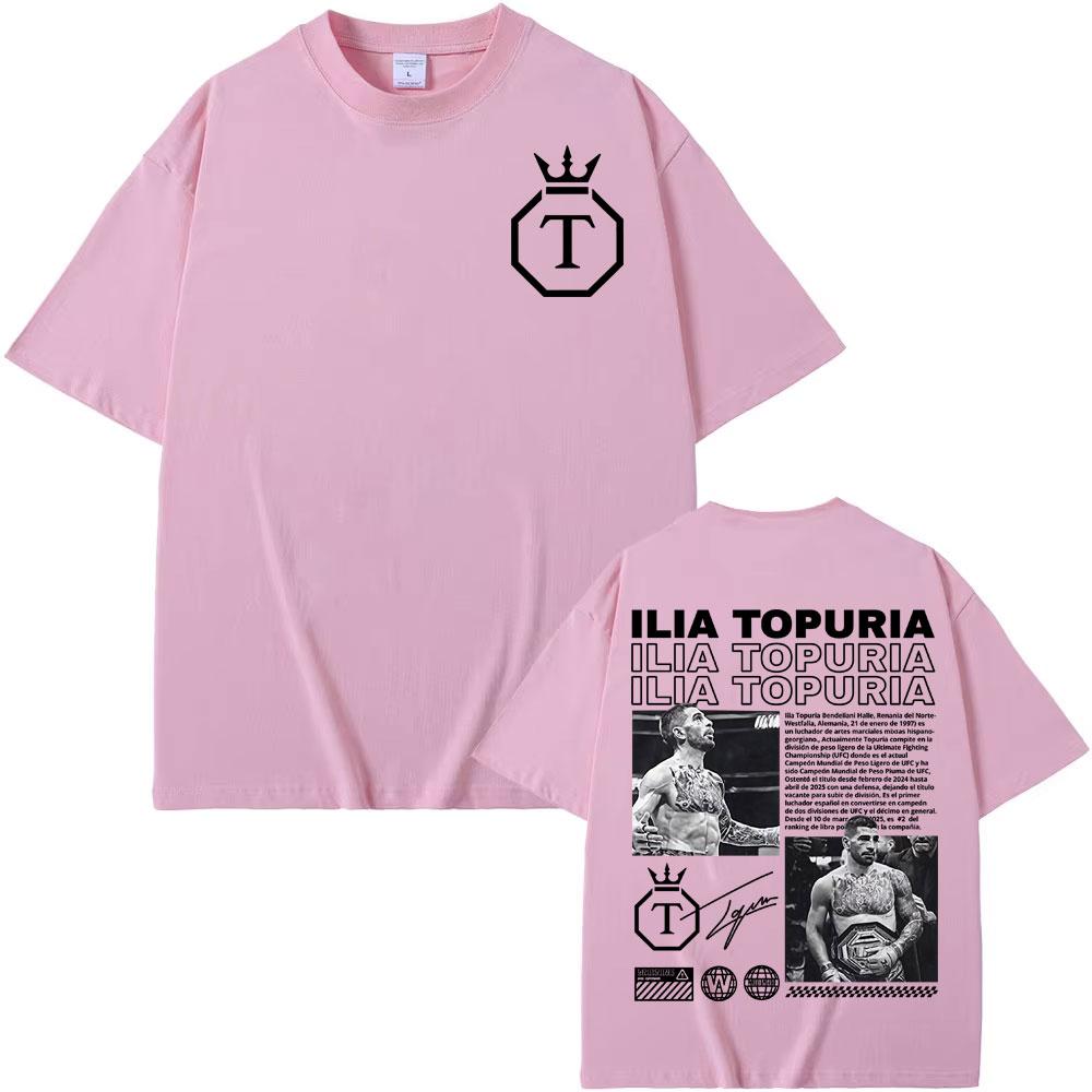 El Matador Ilia Topuria Merch Men's Cotton shirt Harajuku Graphic Tshirts Unisex Summer Short Sleeve Women Tshirt