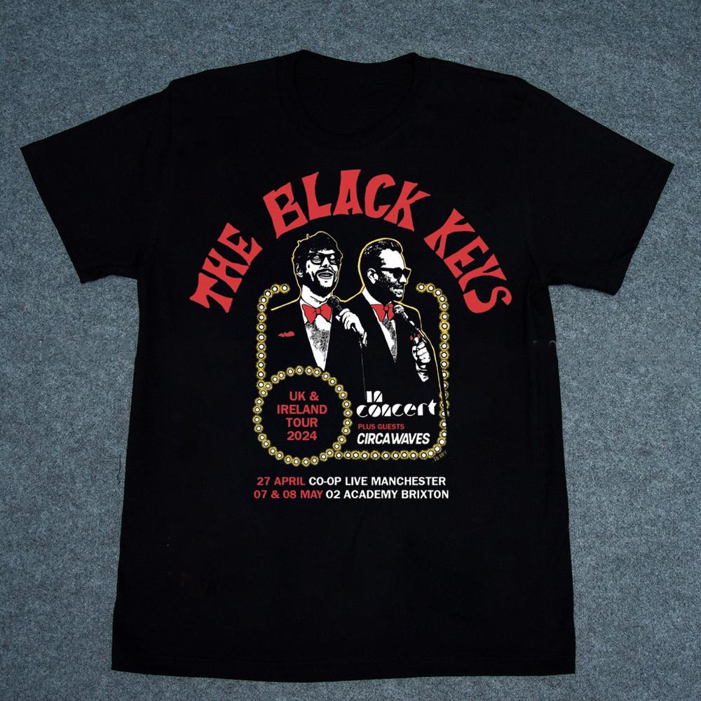Rare The Black Keys Band Tour 2024 Cotton Gift For Fan S to 5XL T-shirt MD470 Unisex T-Shirt XL