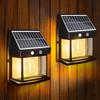 KINGHE Solar Outdoor Wall Gatepost Bracket Automatically Turns Ideal for Front Antique Retro Stylish Decorative Set of 2 Light, Light, Light,