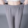 High Waist Elastic Summer Capri Pants for Middle-Aged & Elderly Women