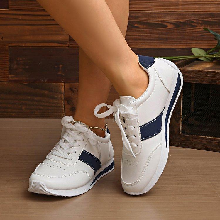

Fashion Women s New Spring Autumn Flat Bottom Casual Running Shoes Shoe White Sneakers Rubber Upgraded 43 синий