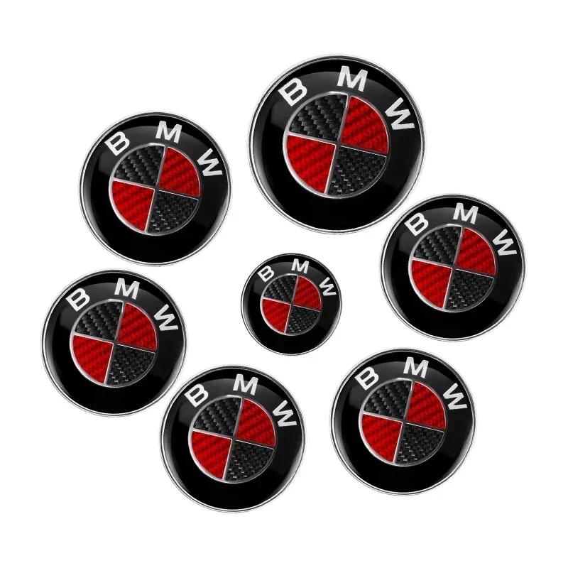 7 Pezzi Emblema Cofano Anteriore Auto Logo 50° Anniversario 82mm + Distintivo Posteriore 74mm + Coprimozzo Ruota 68mm Copertura Decorativa Styling per BMW M