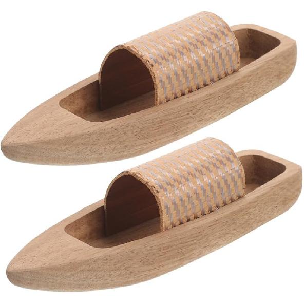 Unfinished Wooden Boat Model Wood Boat Canoe Nautical Fishing Boat Desktop Boat Wood Craft Ocean Landscape Ornament for DIY Project Supply