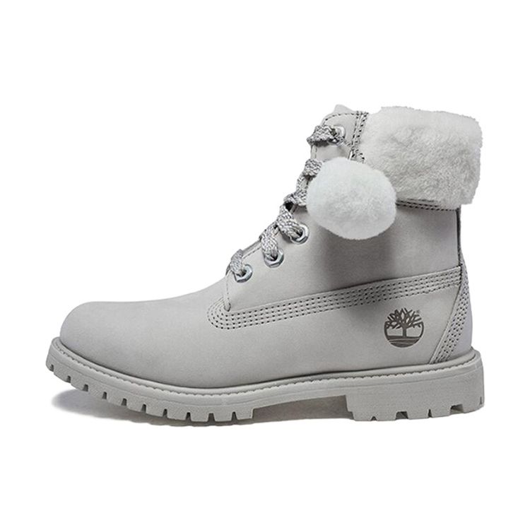 

Timberland Plush Collar Короткие зимние ботинки женские ботинки бежевые A21VT