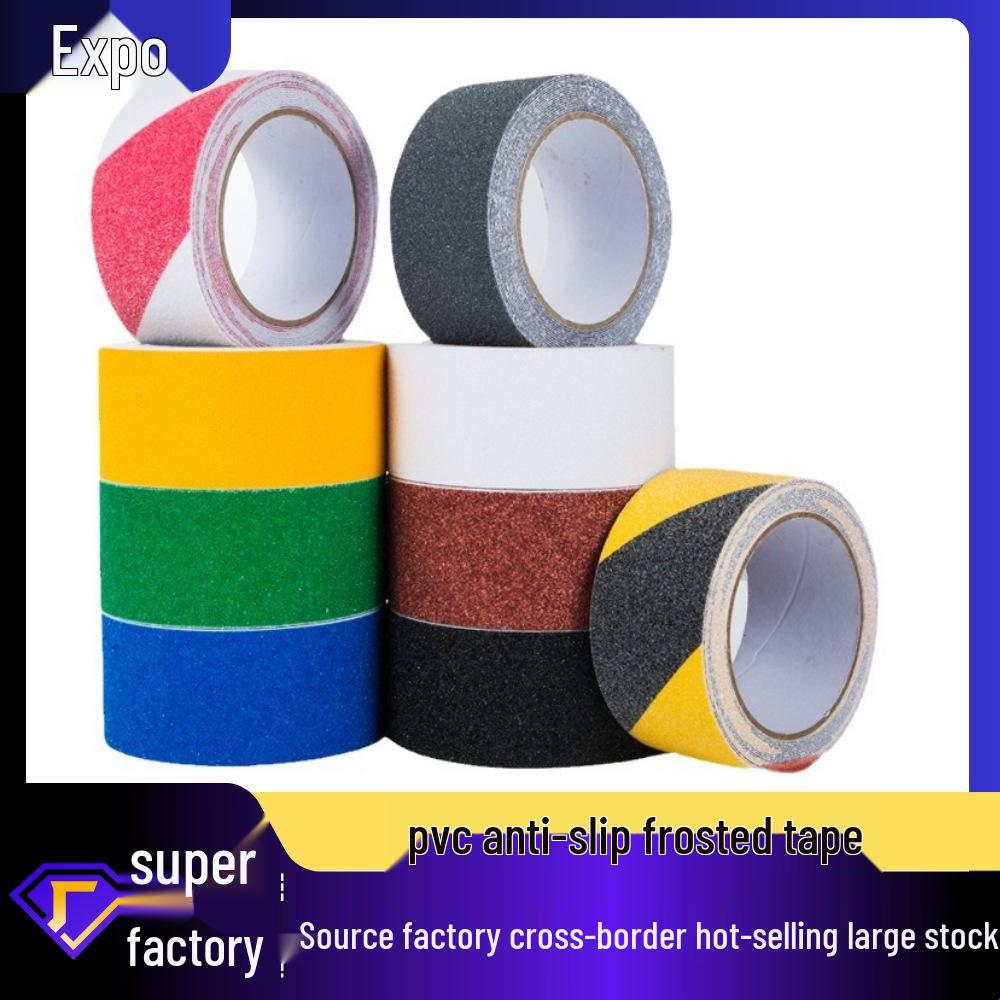 Indoor/Outdoor High-Viscosity Non-Slip Abrasive Stair Stickers - Self-Adhesive PVC Tape