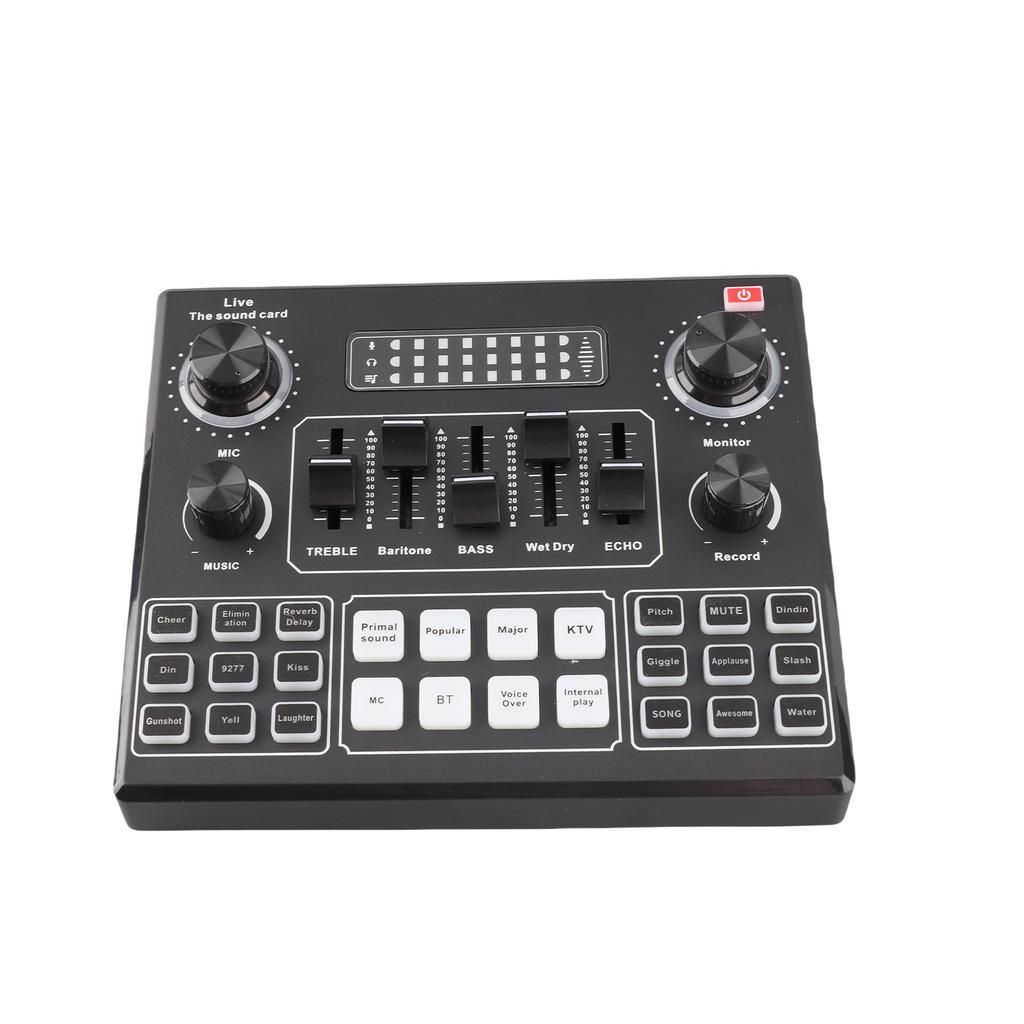 Multifunctional Live V9 Sound Card and BM800 Suspension Microphone Kit Broadcasting Recording Condenser Microphone Set