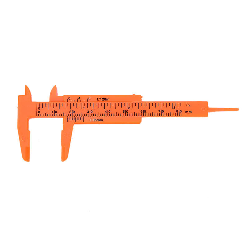 1 Pezzo Mini Righello di Plastica Scorrevole 80mm Calibro a Nonio Strumenti di Misura