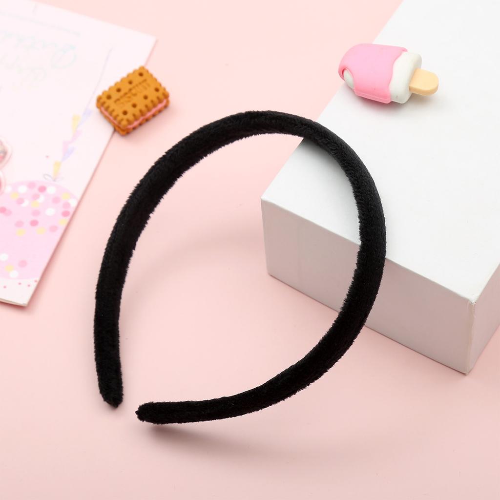 Candy Colorful Winter Elastic Plain Hair Bands Hard Hair Hoop Crown Tiara Base Crafting Accessories for Women Girls