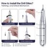 2 in 1 45000RPM Nail Drill Set with Drill Bits Nail Lamp Nail File Manicures