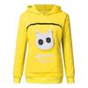 Women’s Sweatshirt  Pouch Hood Tops Carry Cat Breathable Pullover Blouse