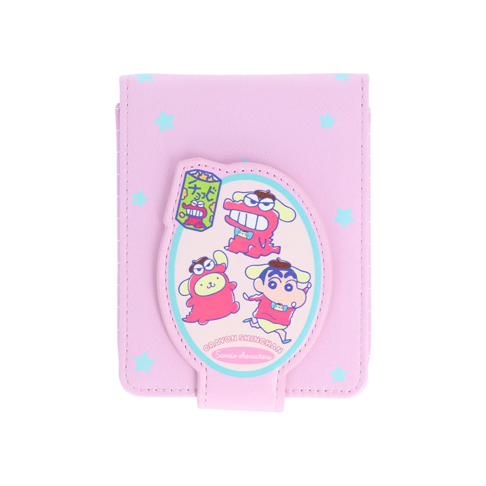 Sunstar Stationery Crayon X Sanrio Characters S2332906 Shin-chan Pouch, Freestanding, Pink,