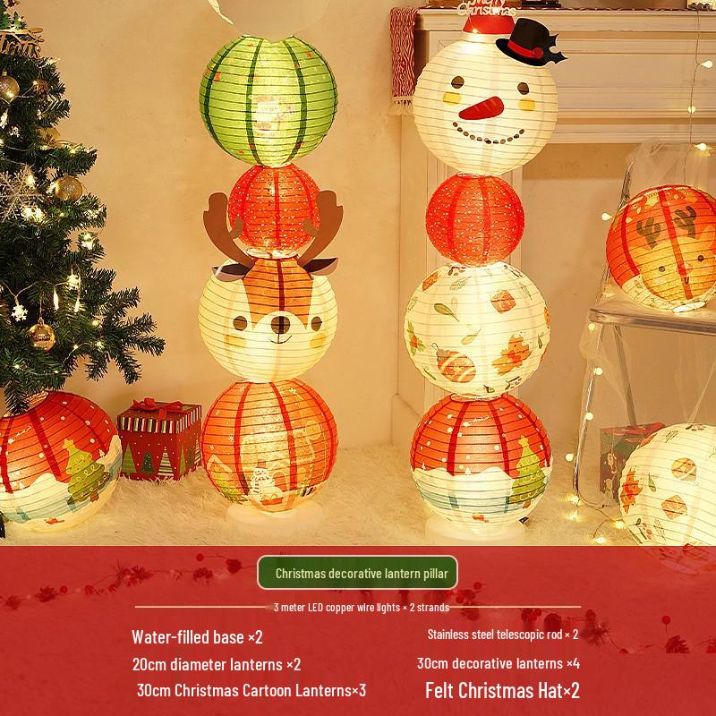 Christmas Lantern Ornaments for Mall and Store Window Displays
