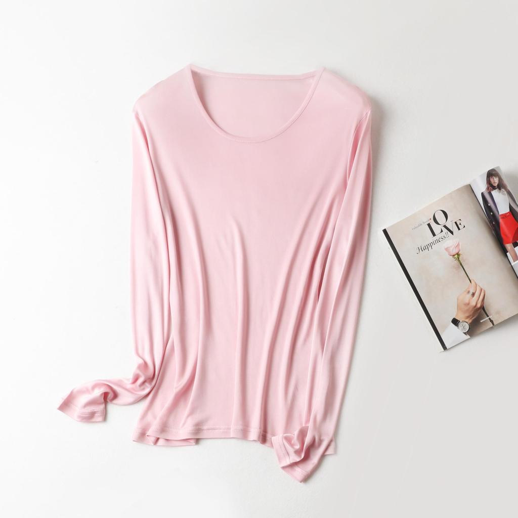 Yuyue Women's Mulberry Silk Thermal Underwear Set - Autumn & Winter Collection