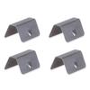 Approx.20x16x10mm Deflector Clips Silver Stainless Steel 4PACK