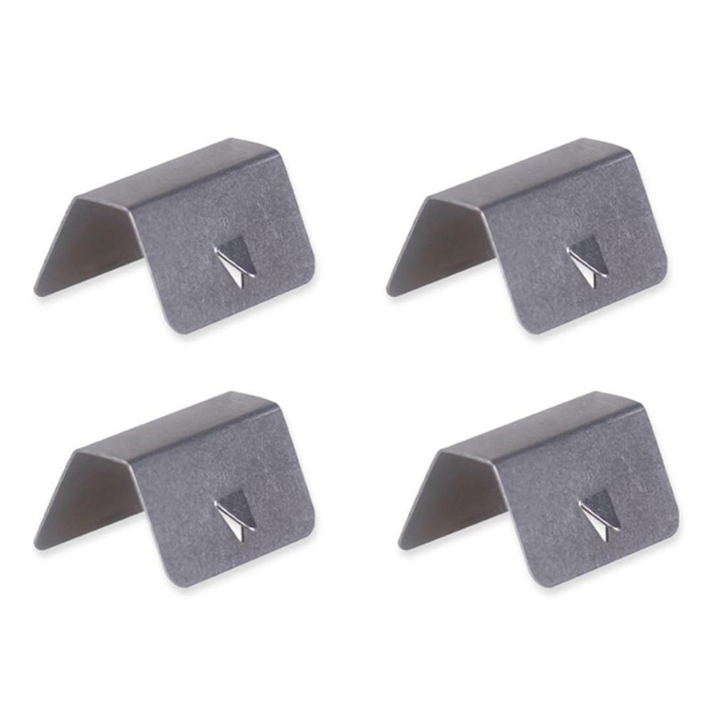 Approx.20x16x10mm Deflector Clips Silver Stainless Steel 4PACK