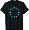 Iconic Watch Dial Unisex-Adults T-Shirt, Black, Small, Short Sleeve, Classic Fit