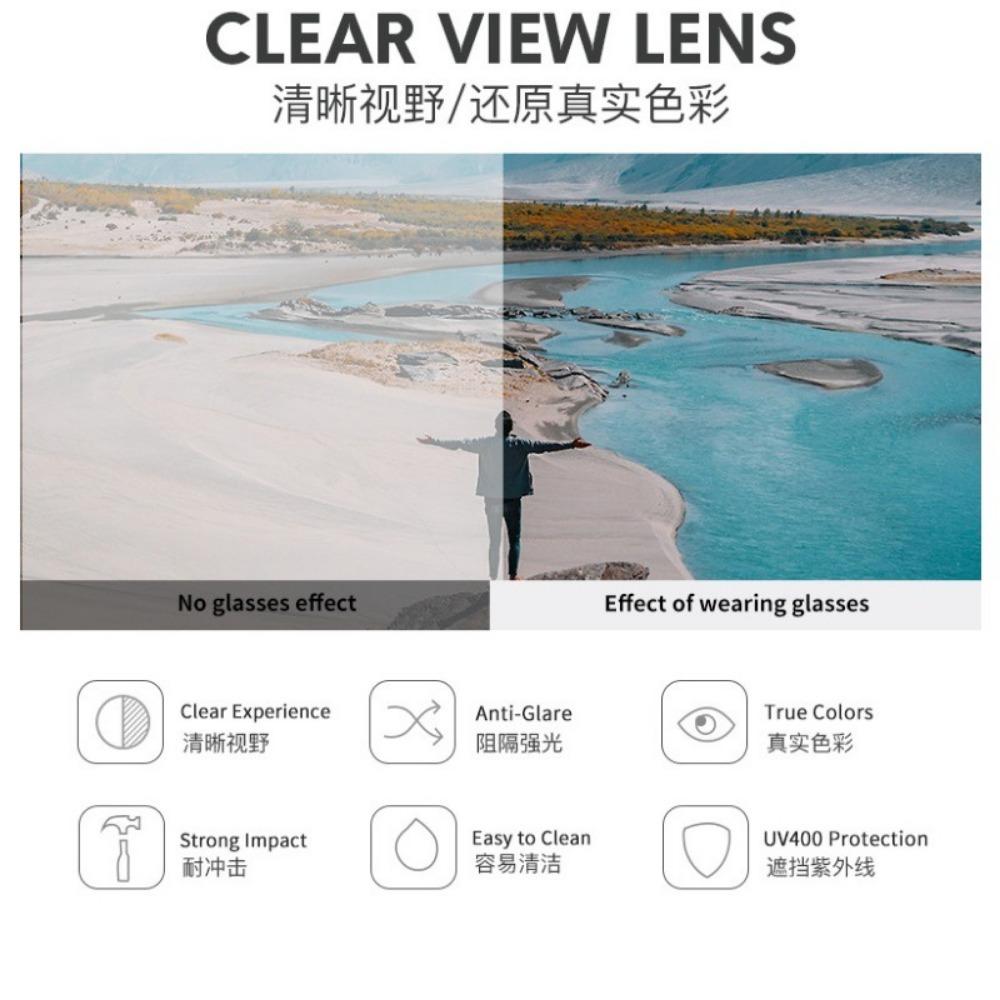 Rimless Cut Edge Square Sunglasses Women's Fashion UV Protection Sunglasses