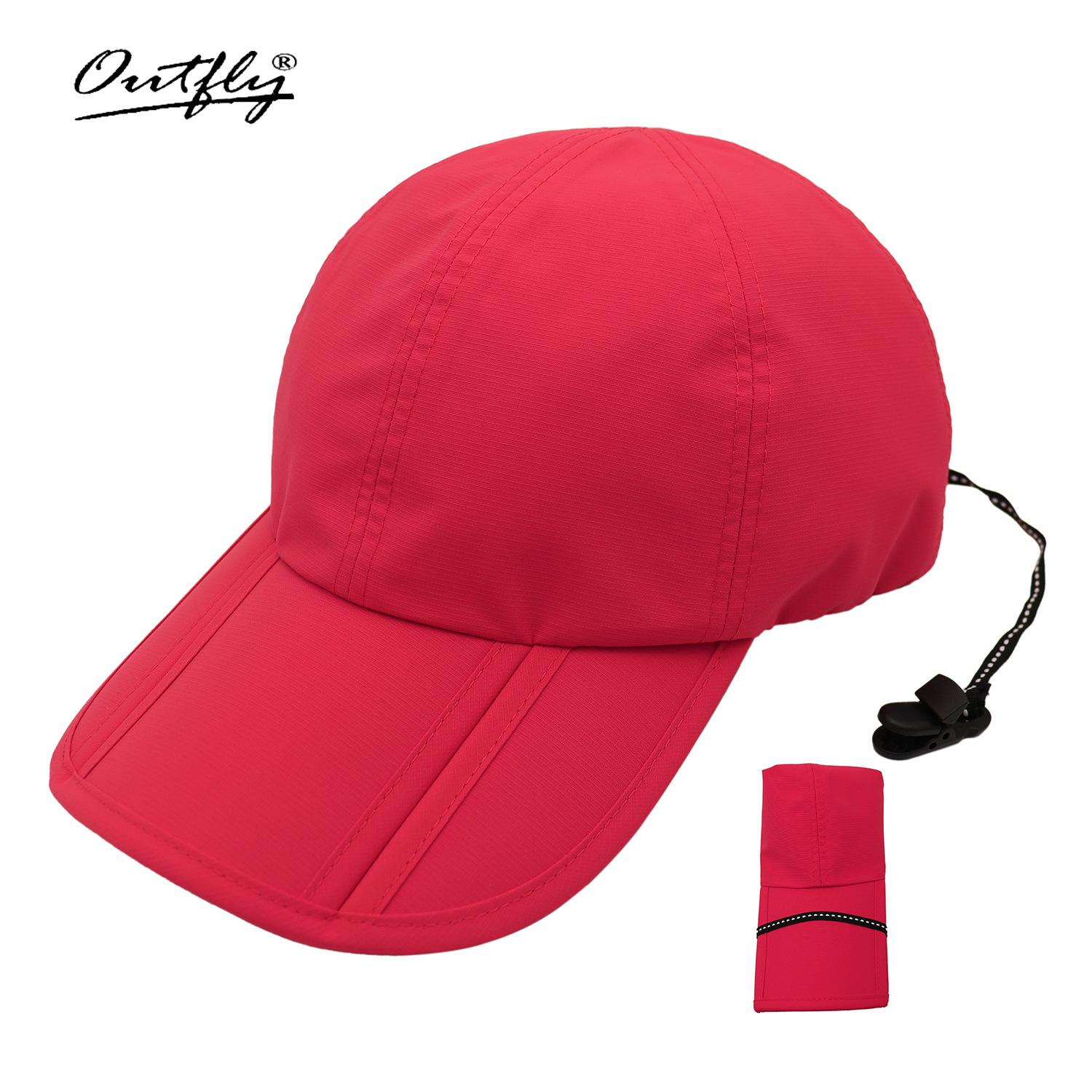 

Waterproof baseball cap, sunscreen sun hat, men s outdoor travel and leisure sports cap, foldable rainproof quick-drying surf cap adjustable арбуз красный