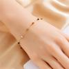 Non-fading Beads Bracelet Stainless Steel Beads Necklace Bracelet Fashion Anklets  Gift